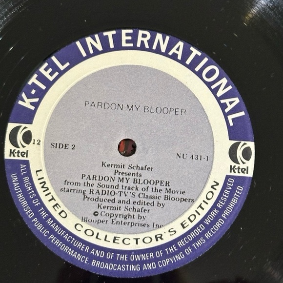 Kermit Shafers Latest And Greatest Super Bloopers Vol 1 Vinyl - Picture 6 of 7